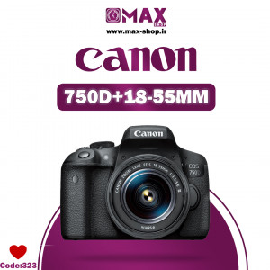 دوربین حرفه ای کانن | Canon 750D+18-55MM   دست دو