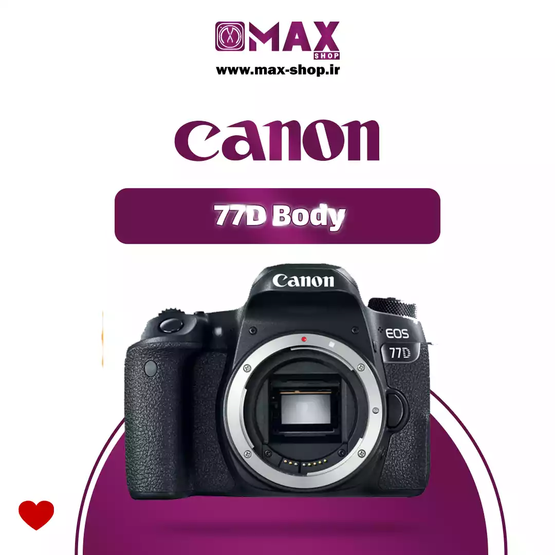 دوربین حرفه ای کانن | Canon 77D BODY دست دو