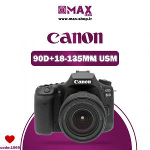 دوربین حرفه ای کانن | Canon 90D+18-135MM USM