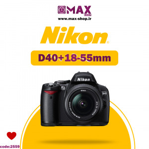 دوربین حرفه ای نیکون |  Nikon D40 +18-55 دست دو
