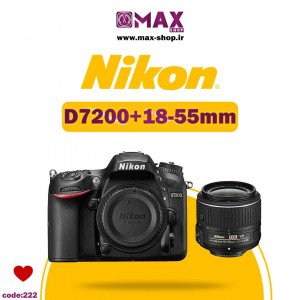 دوربین حرفه ای نیکون | Nikon D7200+18-55 دست دو