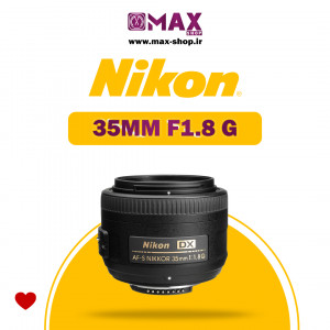 لنز حرفه ای نیکون | Nikon 35MM F1.8 G دست دو