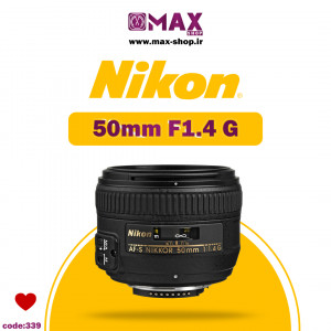 لنز حرفه ای نیکون | Nikon 50MM F1.4 G دست دو