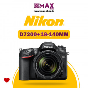 دوربین حرفه ای نیکون | Nikon D7200+18-140MM   دست دو