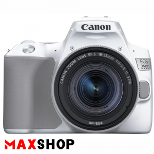 Canon EOS 250D White DSLR Camera with 18-55mm IS STM Lens