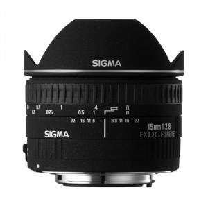 لنز سیگما 15mm f/2.8 EX DG Diagonal Fisheye برای کانن