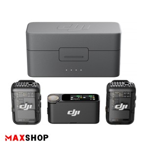 میکروفن دی جی ای ۲ فرستنده بی سیم   DJI Mic daul Wireless Microphone Kit