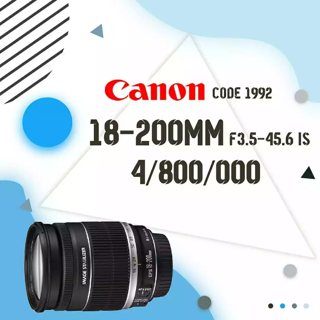 لنز canon 18-200mm دست دو
