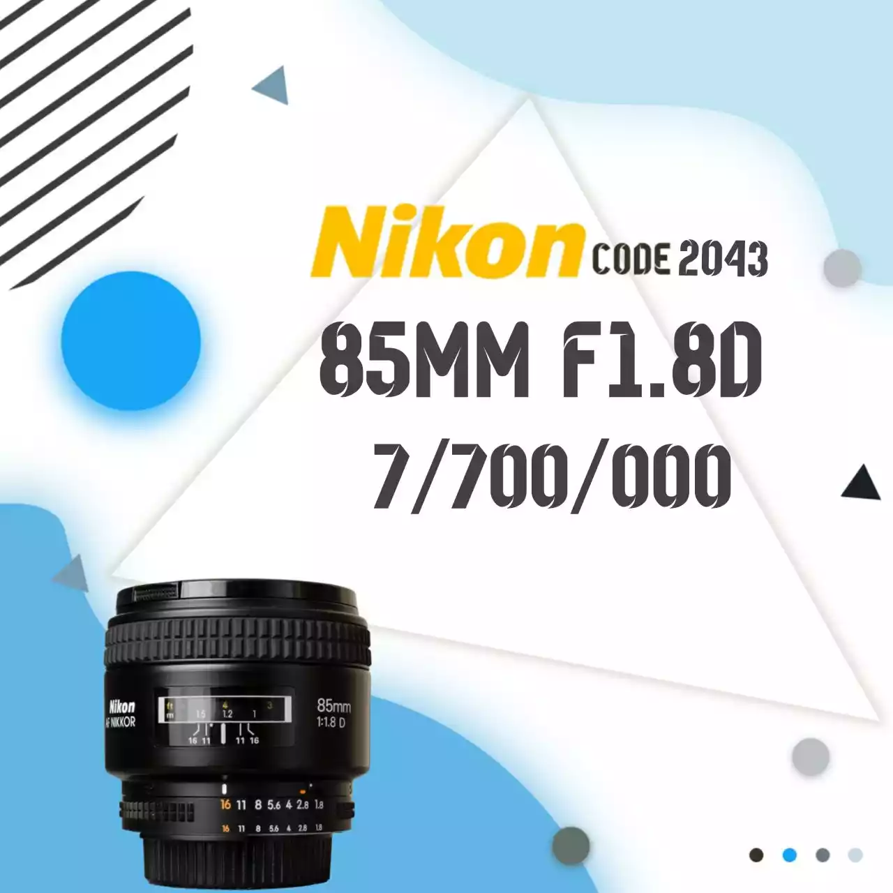 لنز نیکون 85mm دست دو