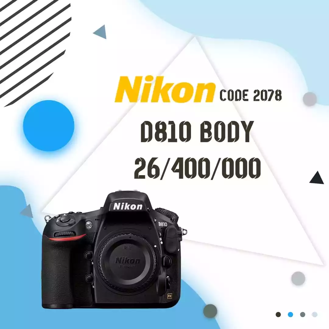 Nikon d810 دست دو