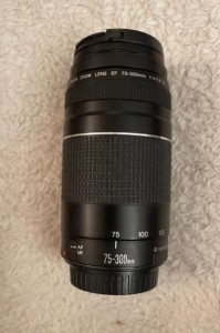 لنز کانن مدل Canon EF 75-300mm f/4-5.6 III دست دو