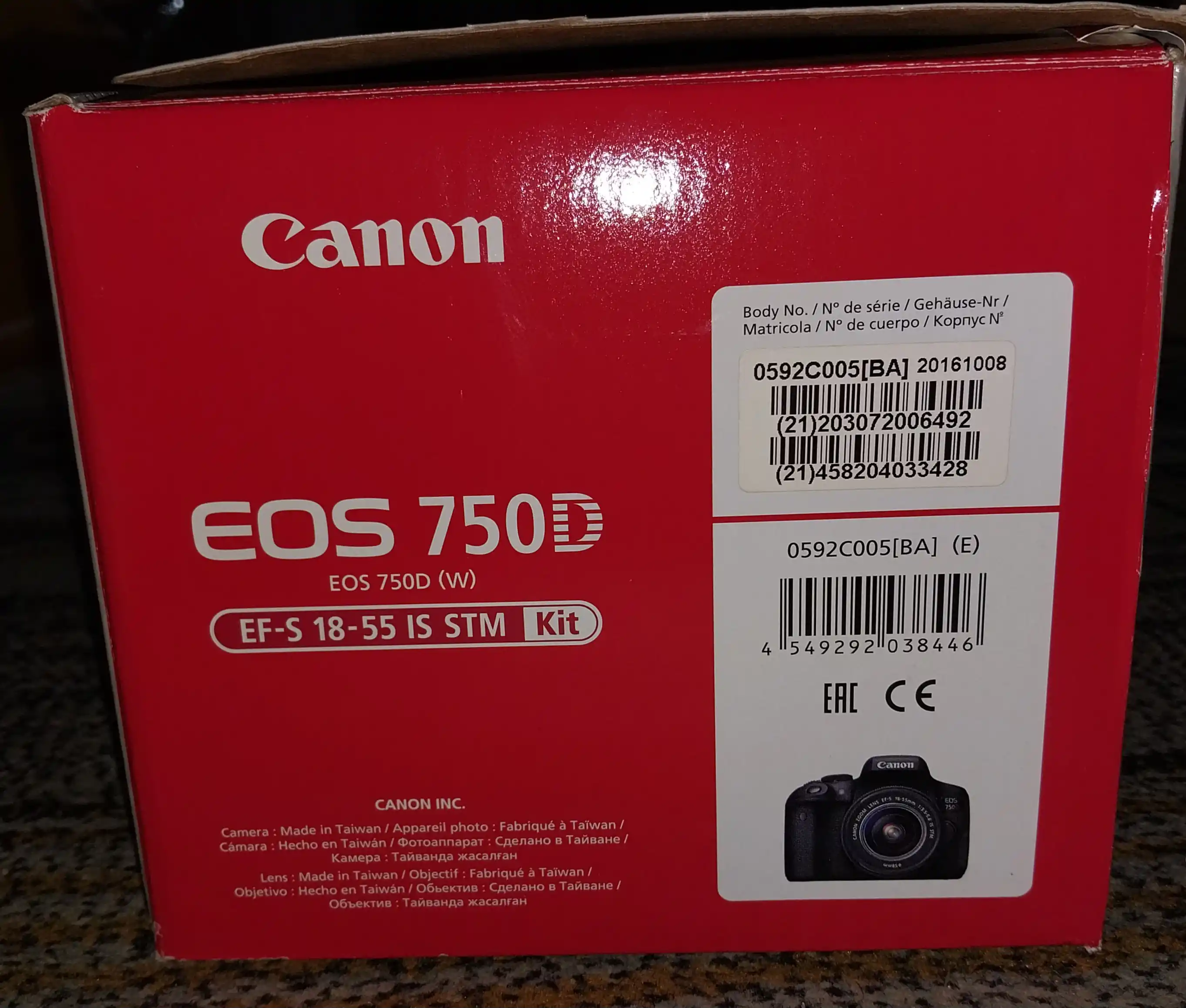 فروش دوربین کانن ۷۵۰D دست دو