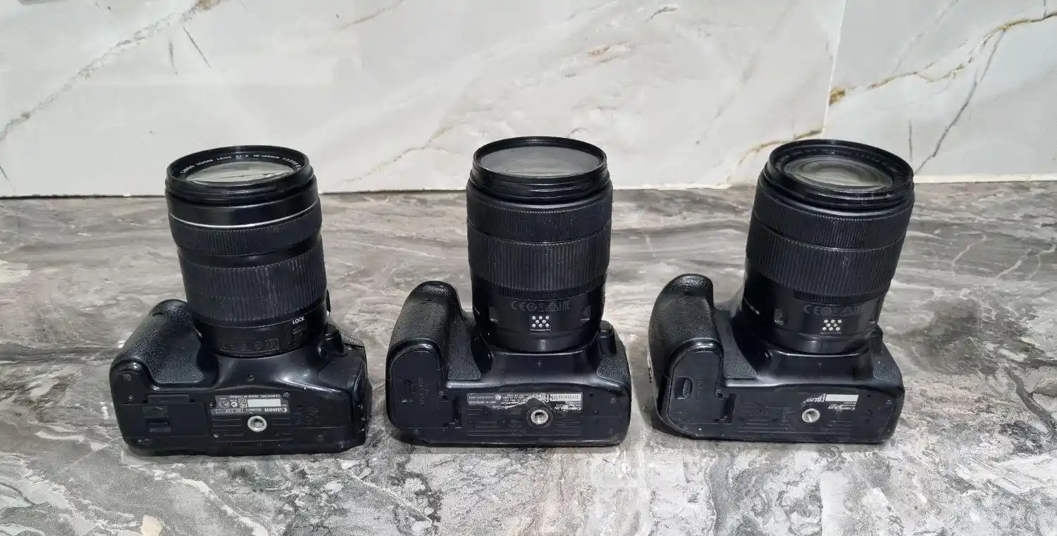 دوربین عکاسی و فیلم برداری 80D و 600D دست دو