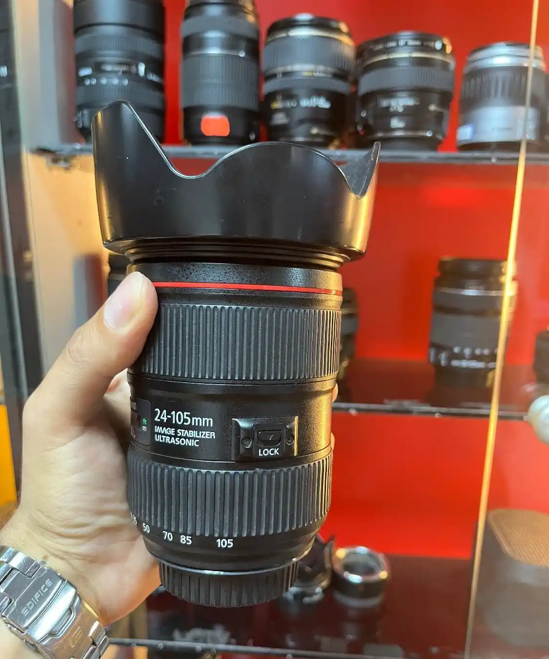 لنز حرفه ای Canon 24/105 تایپ 2 دست دو
