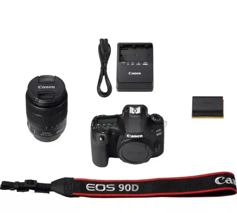 دوربین canon 90D 18-135 با لنز اضافه و... دست دو