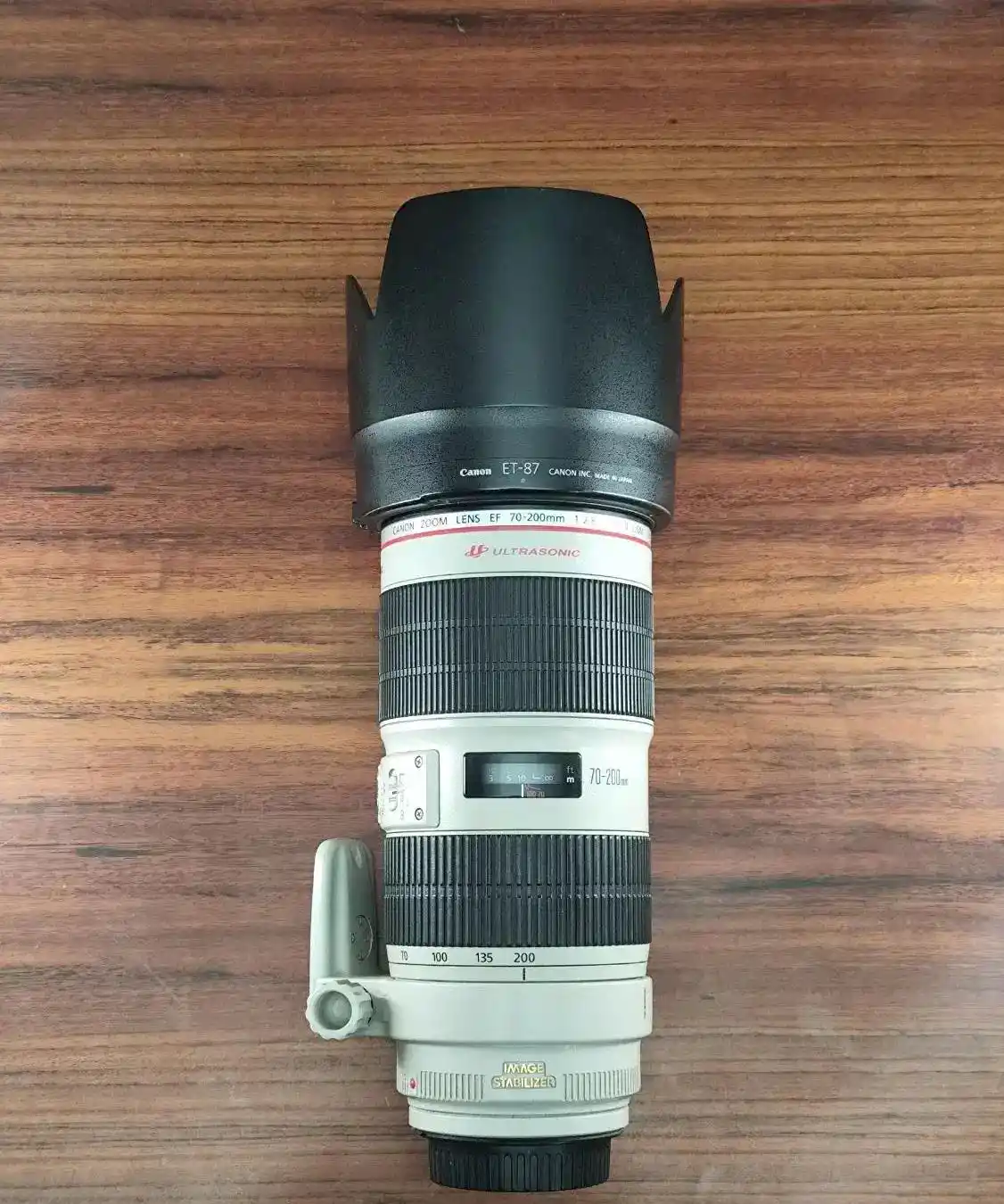 canon ef 70 200 ii در حد آکبند دست دو