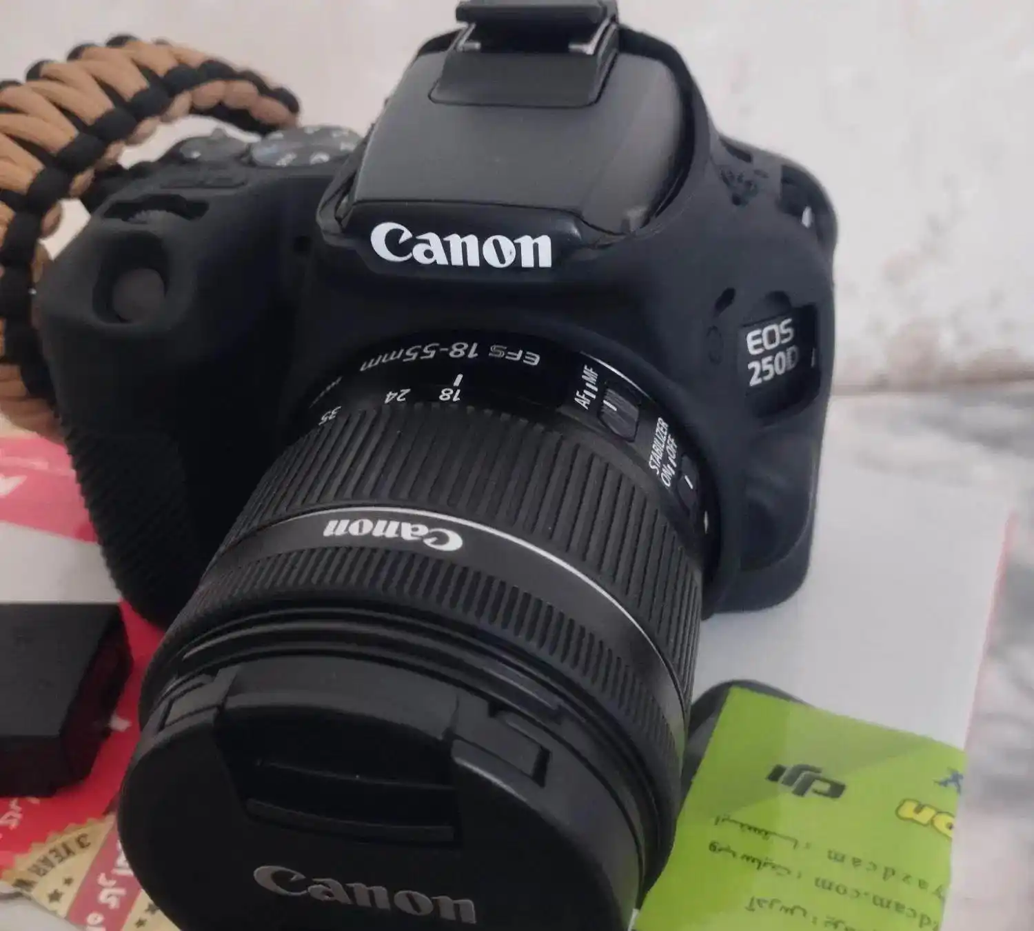 دوربین عکاسی کنون 250d kit Ef-s18-55 is stm دست دو