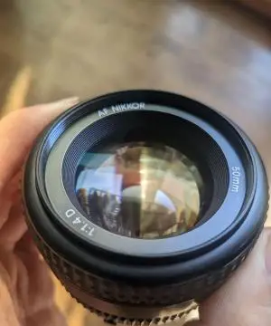 لنز نیکون 50mm f1.4 D ۵۰ میلیمتر f1.8 g دست دوم