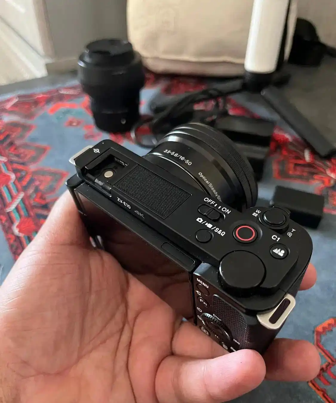 دوربین zve10 دست دو