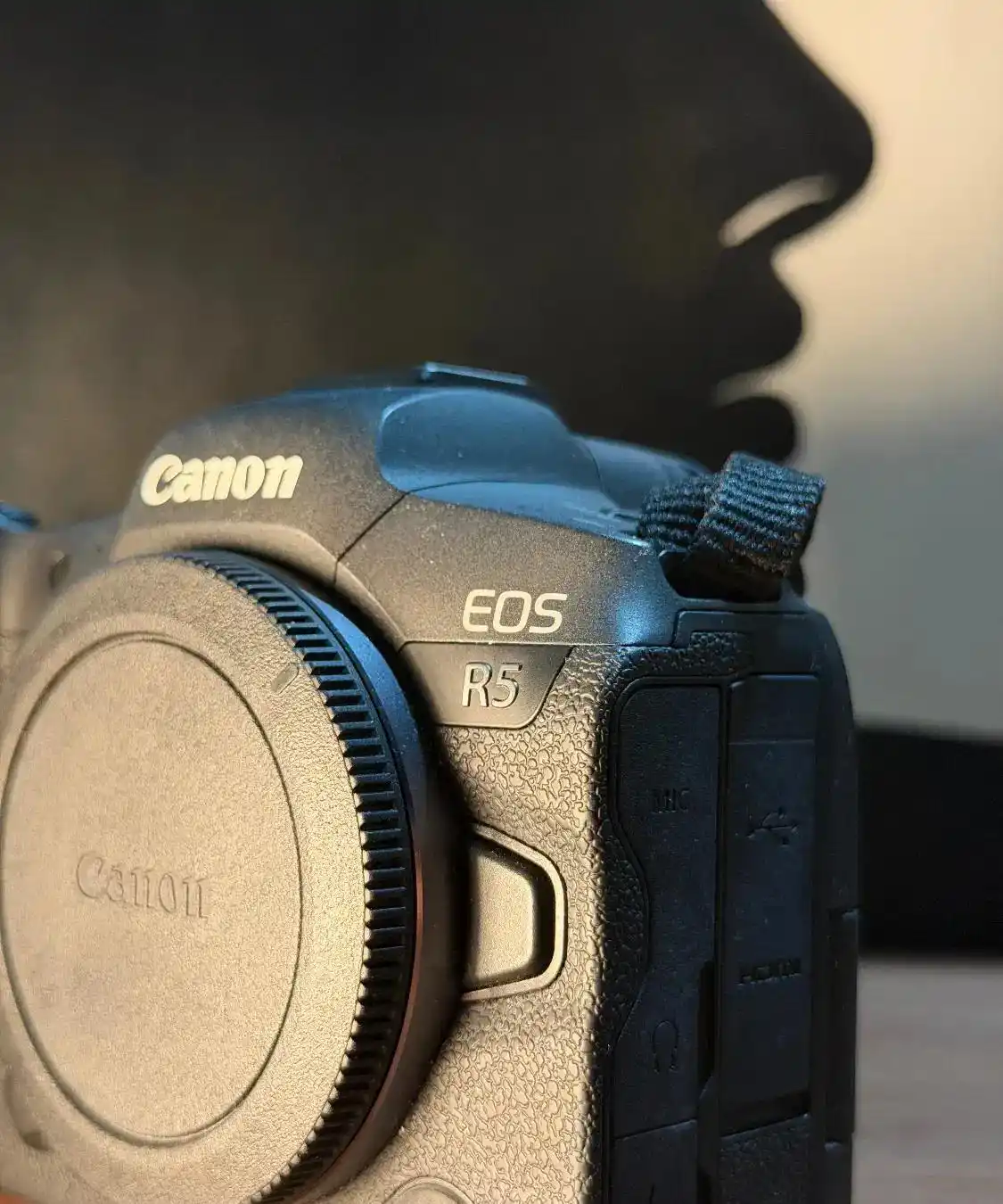 Canon R5 8K Raw body + 35mm f/1.4 Lens + Charger دست دو