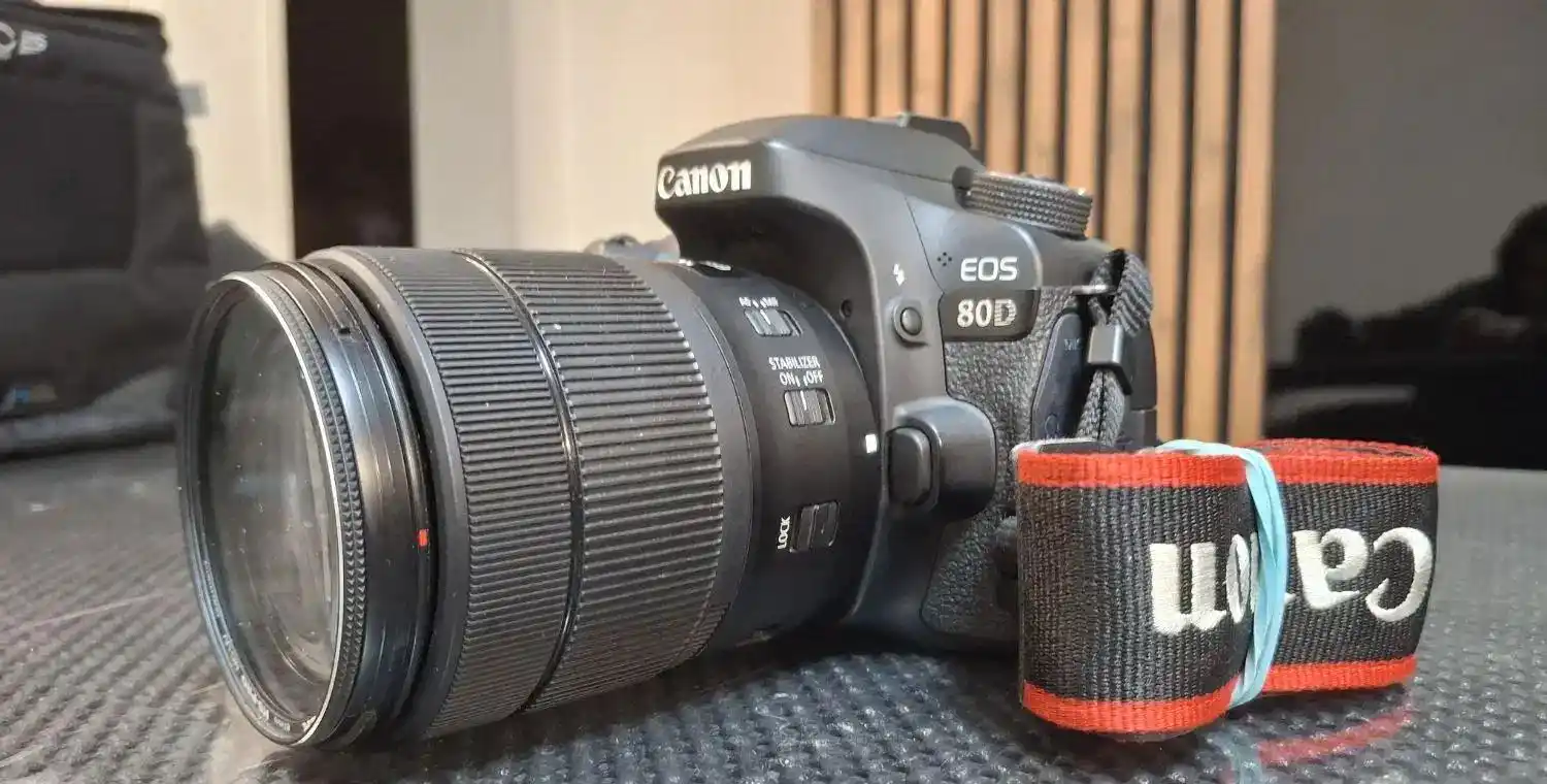 دوربین کنون 80d بالنز 18.135 دست دو