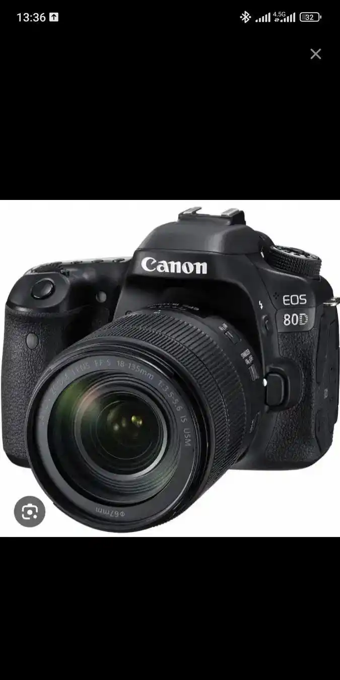 دوربین D80 بالنز 135-18کنون کم کار دست دو