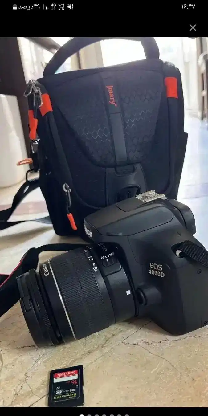 دوربین کنون d4000 دست دو