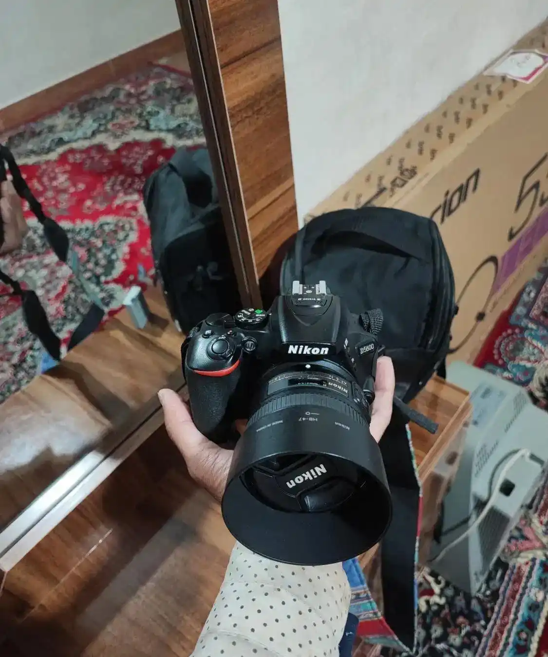 دوربین نیکون D5600 با دو تا لنز دست دو