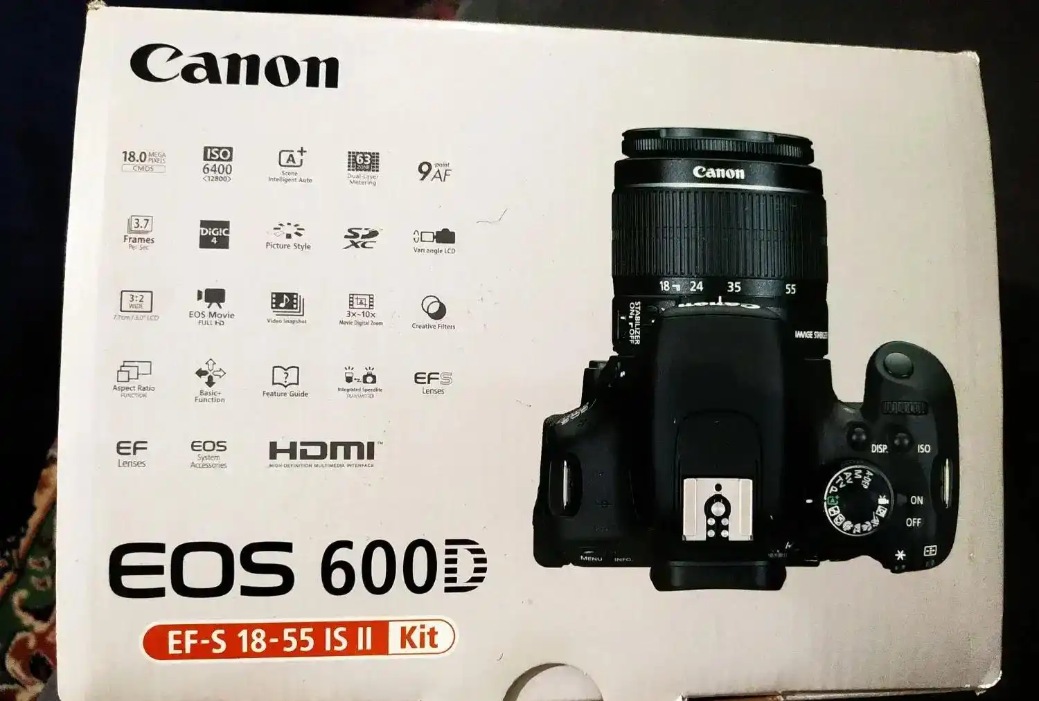 دروبین عکاسی canon D600درحدنو دست دو