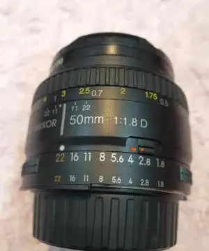 لنز حرفه ای نیکون| Nikon ef 50mm f/1.8 D کارکرده دست دوم