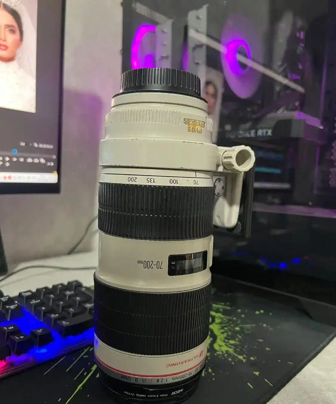 لنز دوربین کانن 70-200 f/2.8L IS II USM دست دوم دست دو