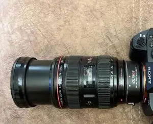 لنز حرفه ای کنون | Canon 24-70 type ii  دست دوم
