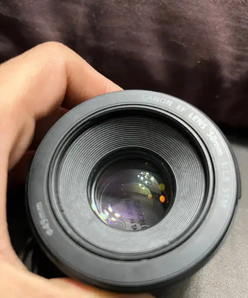 لنز 50mm canon کانن دست دو
