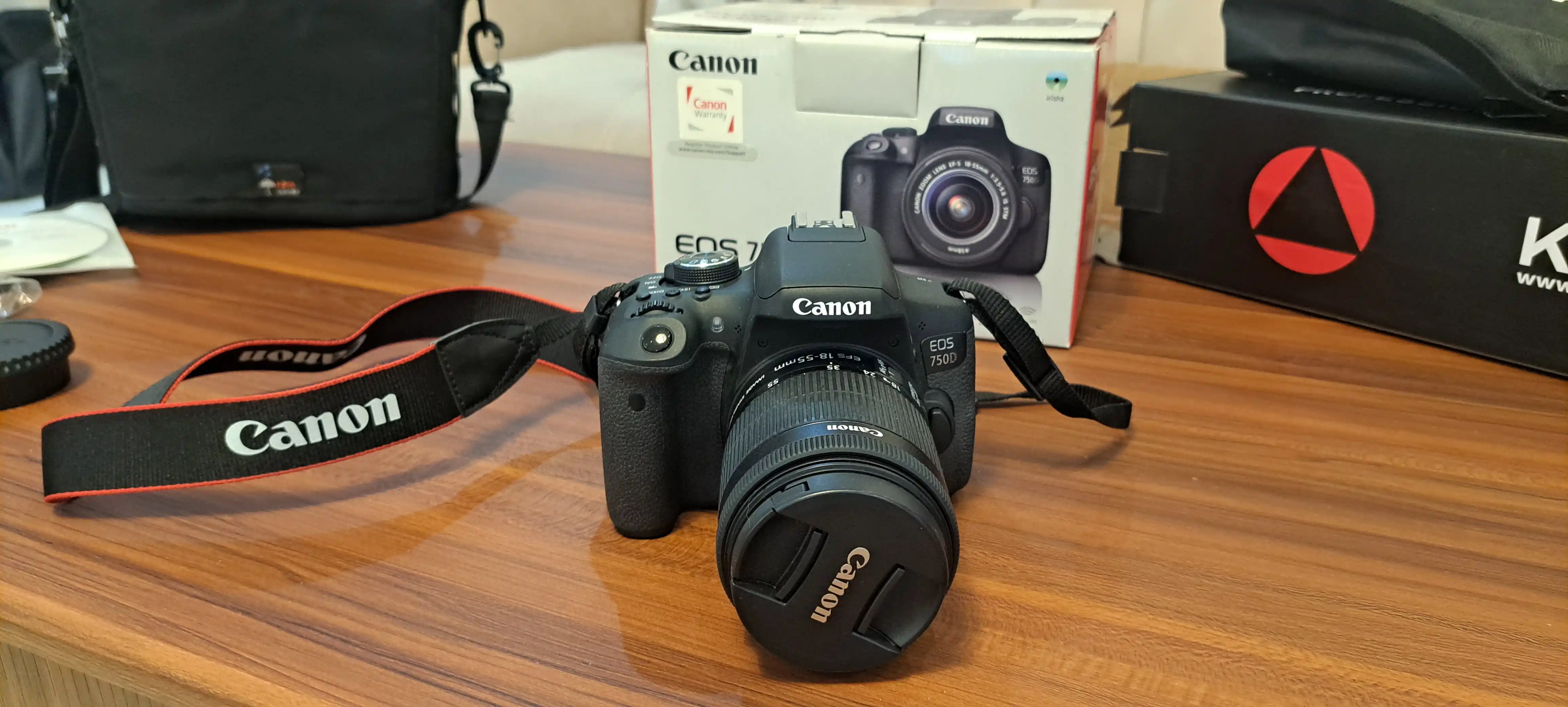 دوربین کانن Canon 750D+18-55mm دست دو