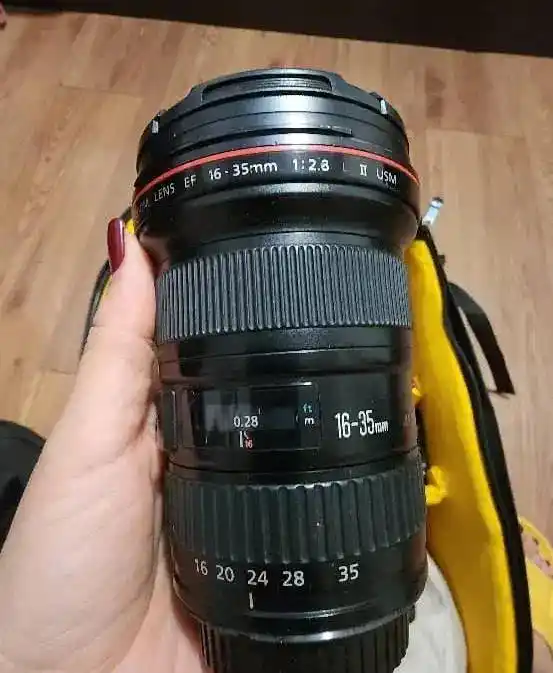 لنز 16.35 canon f 2.8 دست دو