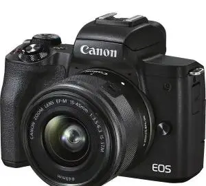 دوربین canon m50 mark 2 با دو لنز و باتری اضافه دست دوم