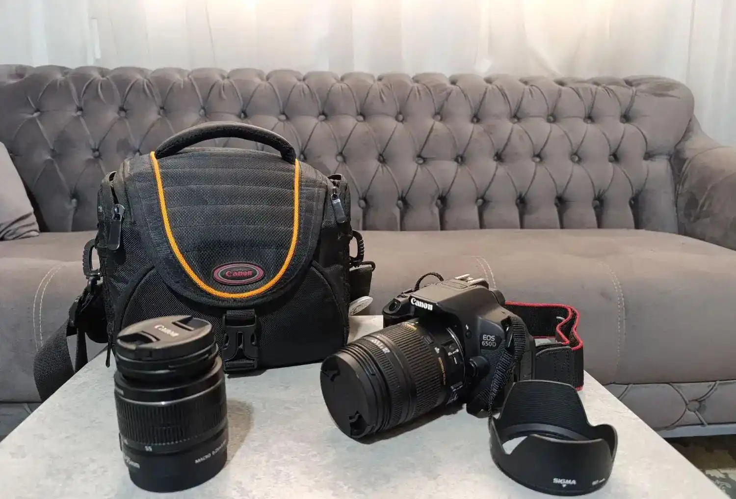 دوربین کنون d650 در حد نو دست دو