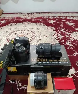 دوربین حرفه ای نیکون | Nikon D3200+18-55MM دست دوم