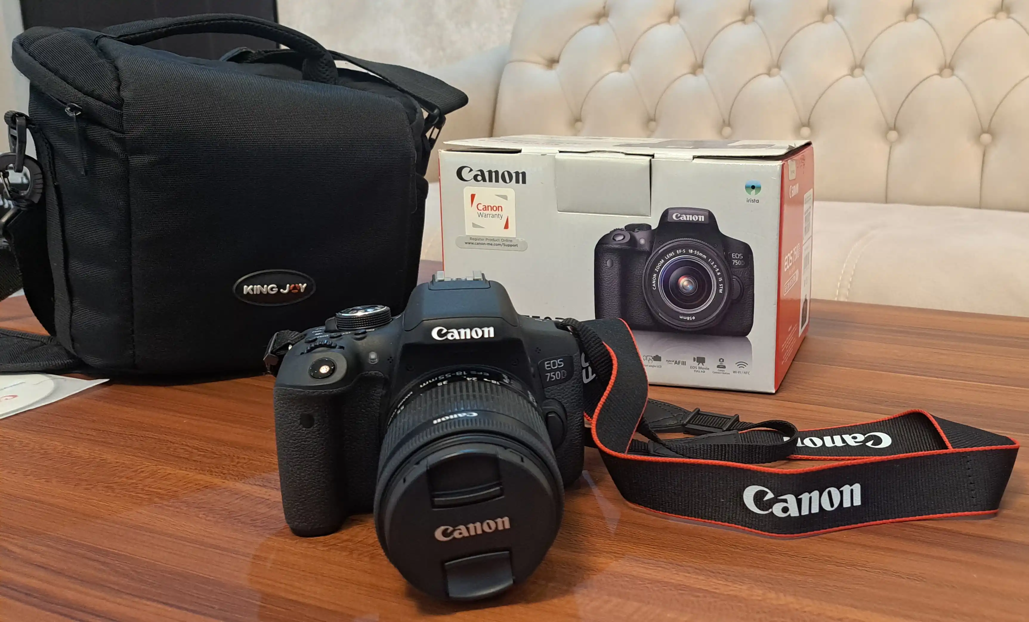 Canon 750D+18-55mmدوربین دست دو