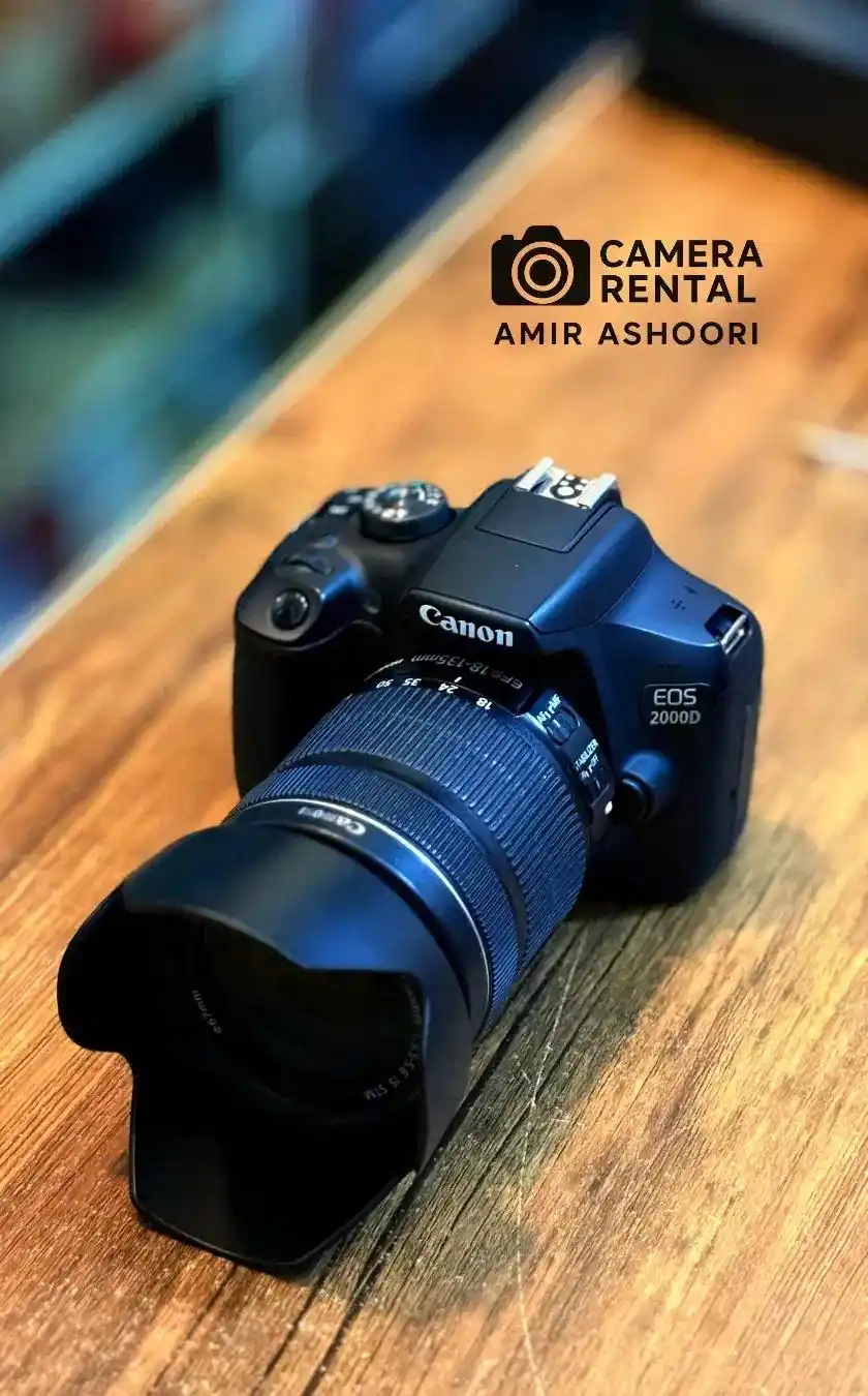 دوربین Canon 2000D ب همراه لنز 18-55 و 18-135 دست دو