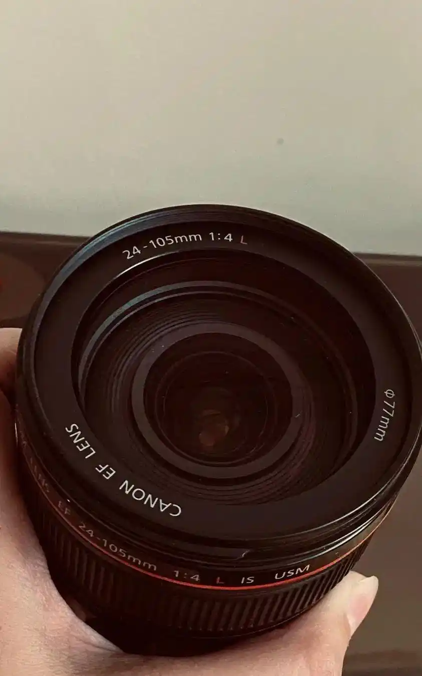 لنز ۲۴-۱۰۵ کانن 24-105 canon دست دو
