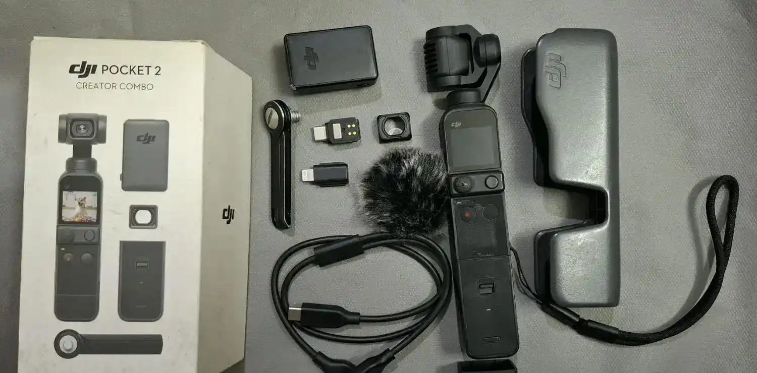 دوربین فیلم‌برداری (4k) DJI Osmo Pocket 2 Combo دست دو