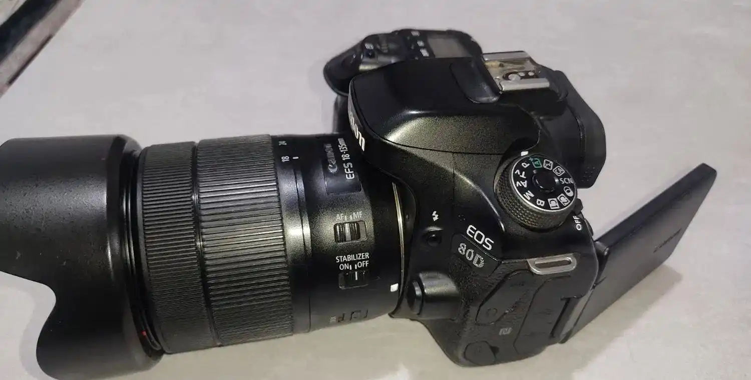 دوربین 80 d دست دو