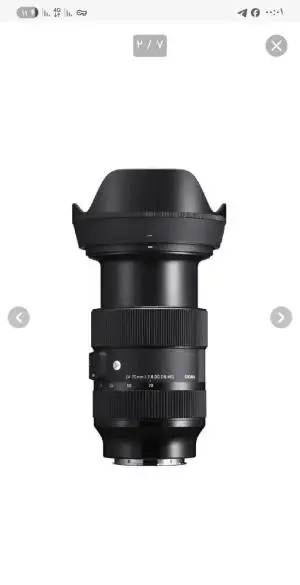 فروش لنز دوربین سیگما 24-70 کاملا نو دست دوم