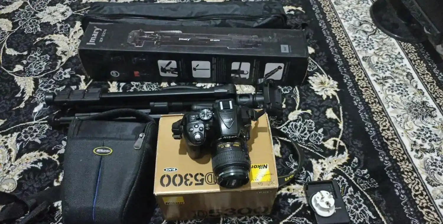 فروش دوربین عکاسی و فیلمبرداری nikon 5300D دست دو