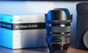 فروش لنز دوربین سیگما 24-70 کاملا نو دست دوم
