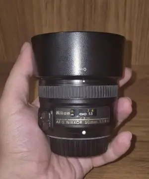 لنز حرفه ای نیکون 50 میلیمتر  f1.8 دست دوم