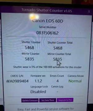 دوربین کانن ۶۰D دست دوم