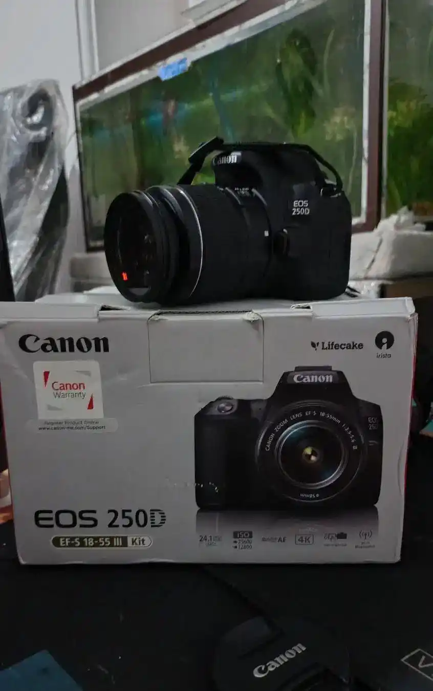 دوربین حرفه ای Cannon 250D دست دو