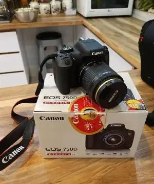 دوربین کانن 750d + 18-55mm دست دوم